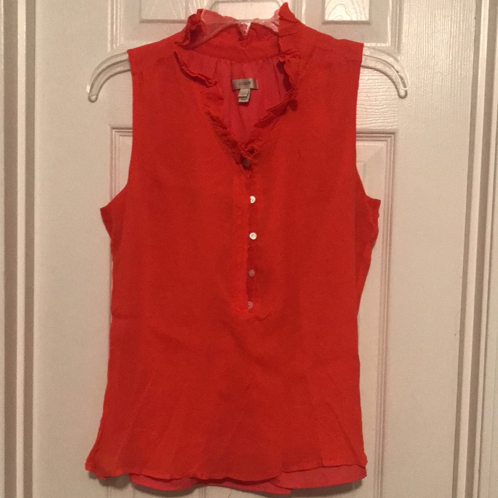 Orange J.Crew top